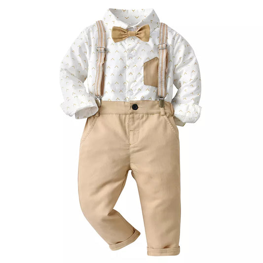 baby boy clothing set dress suit gentleman shirt