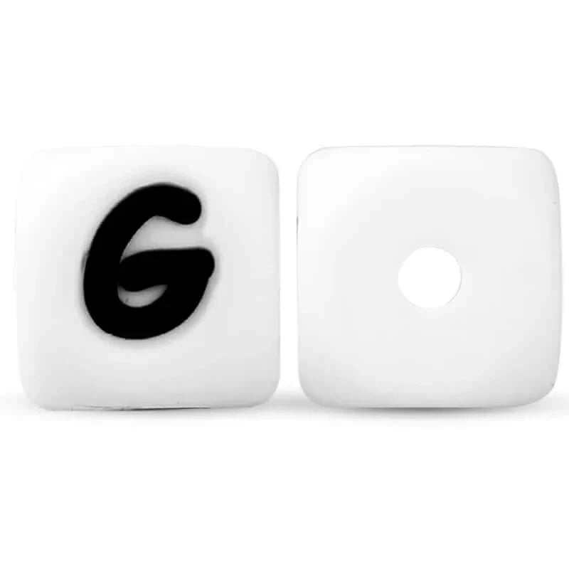 silicone beads english alphabet beads