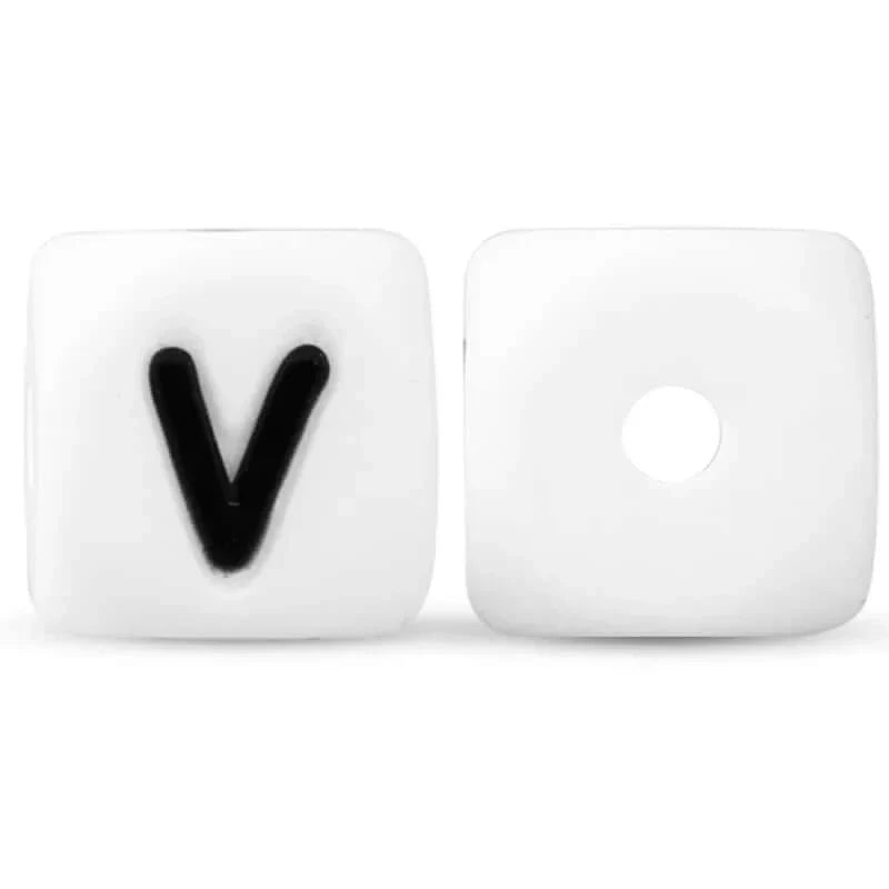 silicone beads english alphabet beads