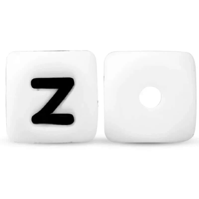 silicone beads english alphabet beads