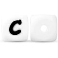 silicone beads english alphabet beads