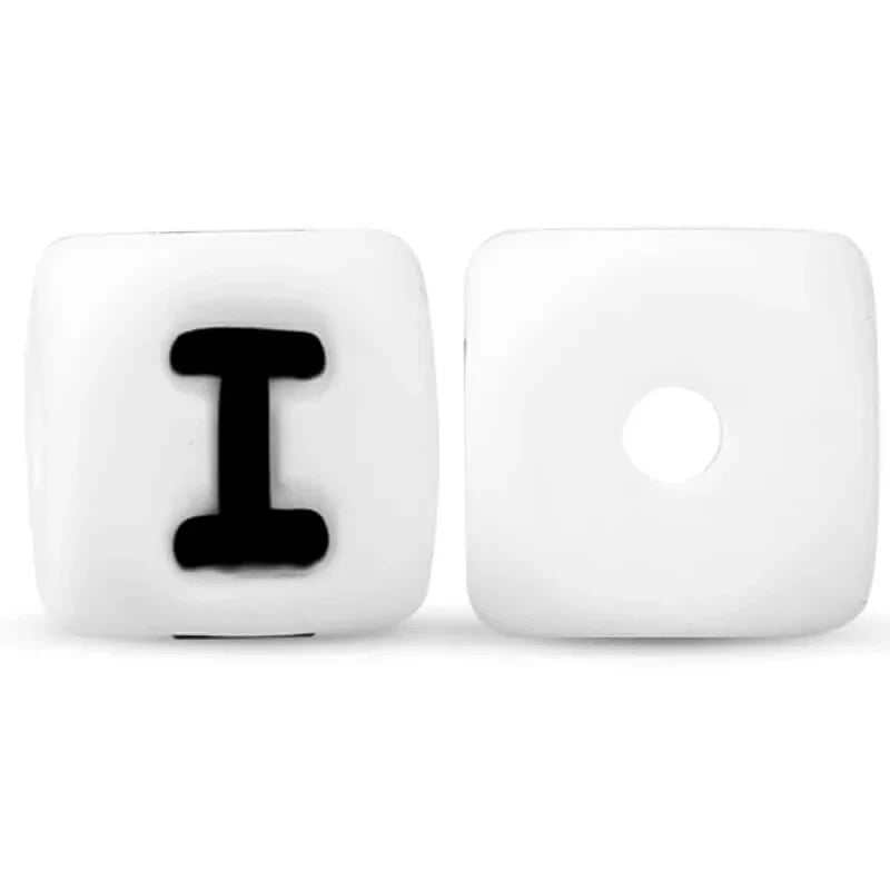 silicone beads english alphabet beads