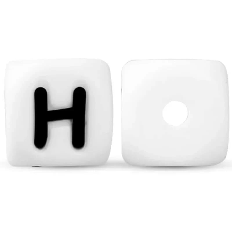 silicone beads english alphabet beads
