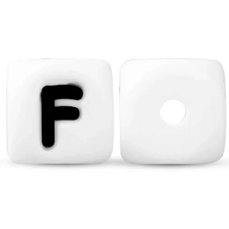 silicone beads english alphabet beads