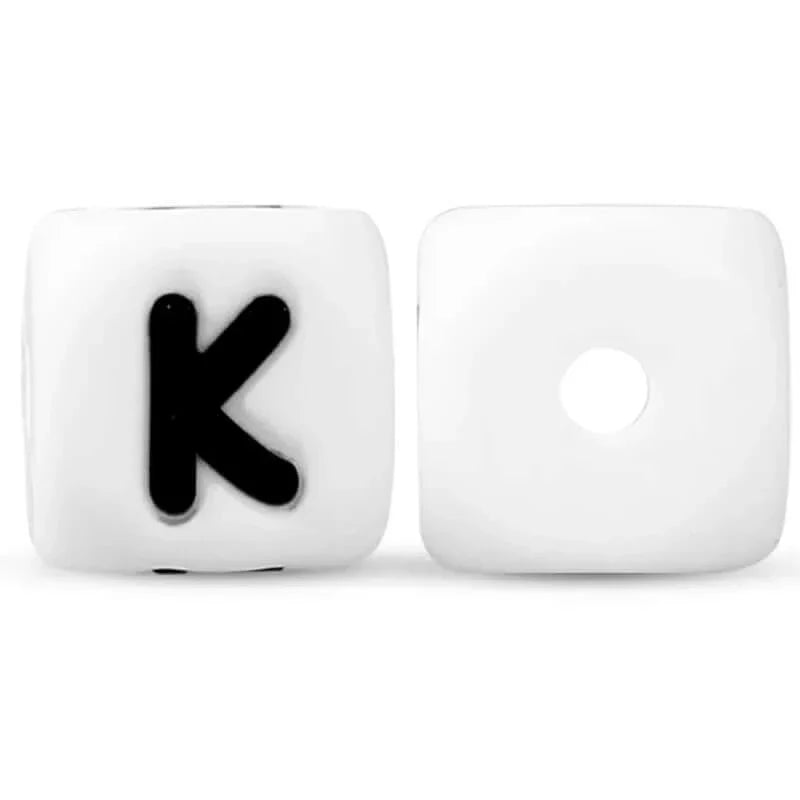 silicone beads english alphabet beads
