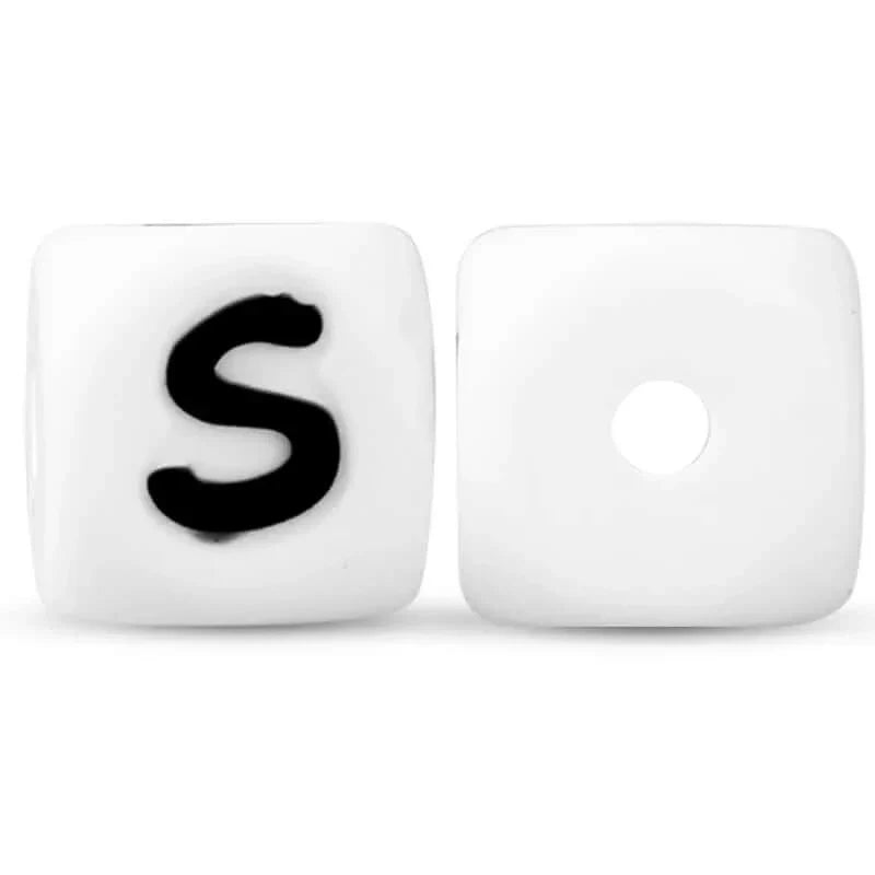 silicone beads english alphabet beads