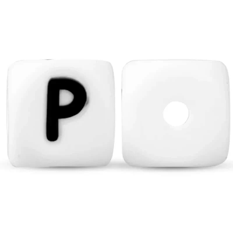 silicone beads english alphabet beads