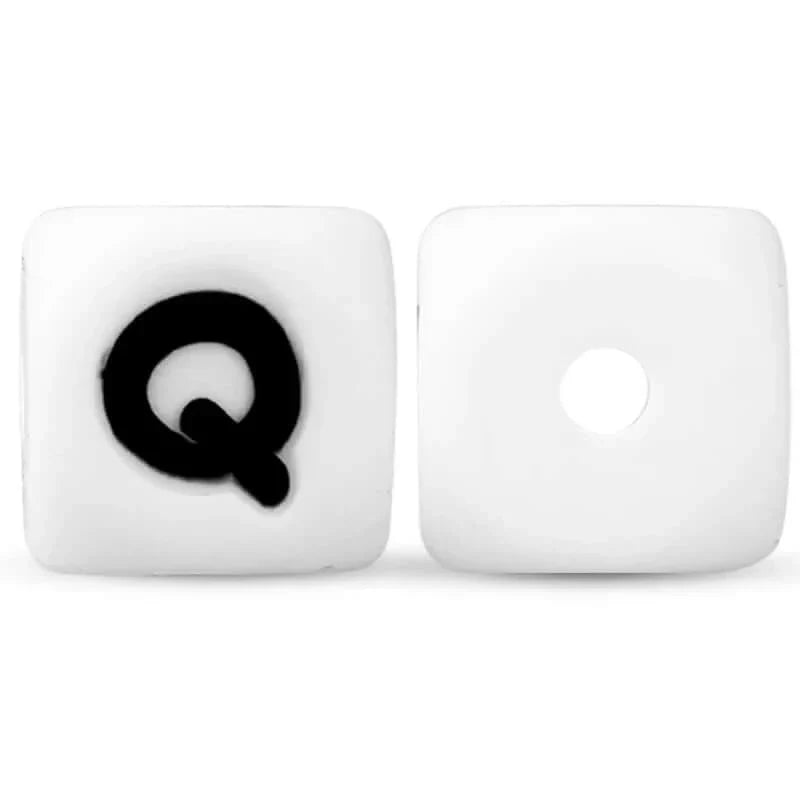 silicone beads english alphabet beads