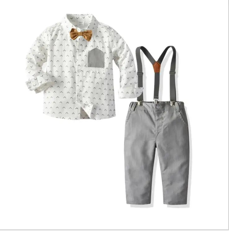 baby boy clothing set dress suit gentleman shirt