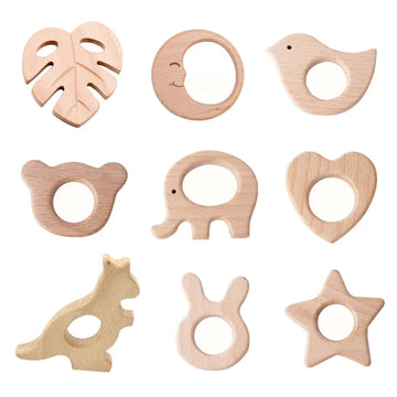 organic bpa-free wood baby teether