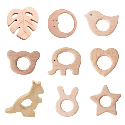 organic bpa-free wood baby teether