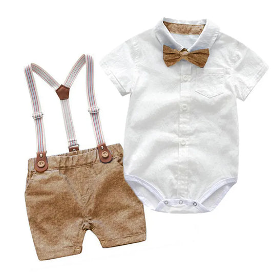 baby boy clothes summer gentleman birthday suits newborn party dress  