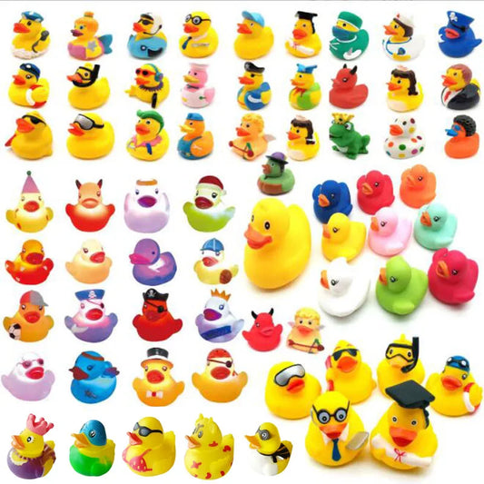 5-30 PCS New Cute Rubber Duck Assorted Duck Bath Toys Kids Shower Bath