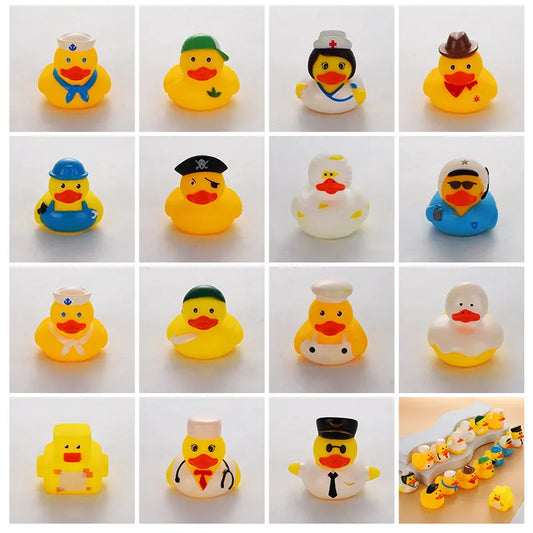 5-30 PCS New Cute Rubber Duck Assorted Duck Bath Toys Kids Shower Bath