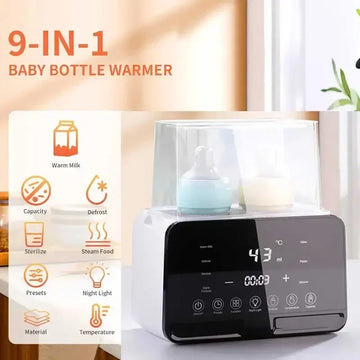Baby Bottle Warmer & Sterilizer with Timer | Accurate Temperature Control