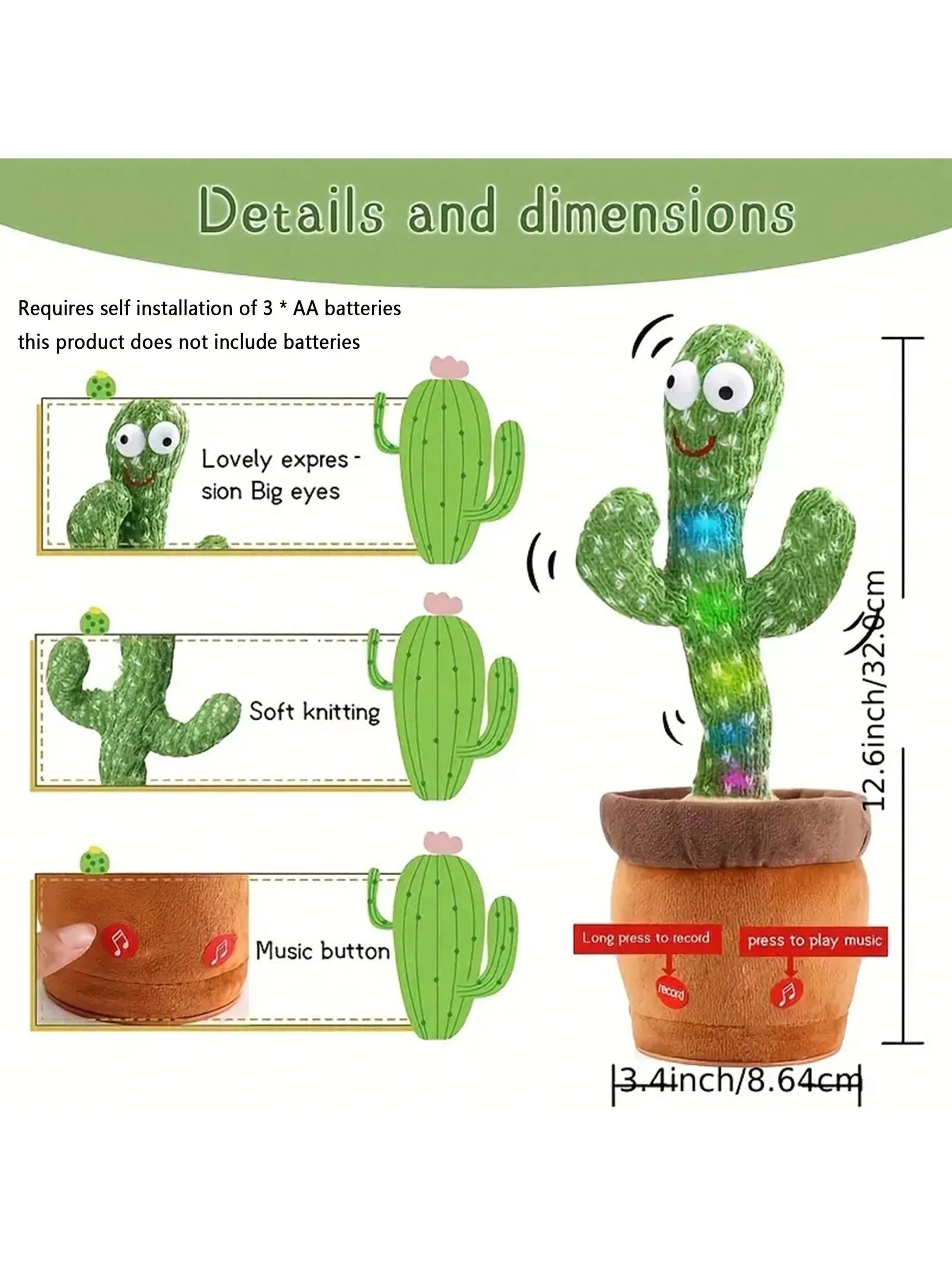 dancing talking cactus toys