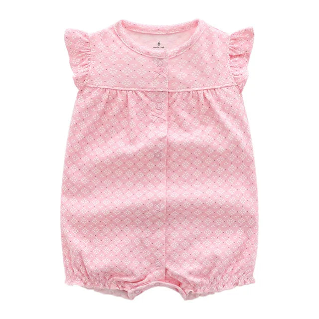 2023 Summer Baby Rompers Baby Girls Clothing 100% Cotton Newborn Baby Boy Clothes Infant Jumpsuits Short Sleeve Kids Clothes
