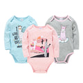 Baby Boys Girls Bodysuit 6 PCS 3 PCS Long Sleeve 100% Cotton Baby Clothes 0-12 Months Newborn Body Bebe Jumpsuit Clothing