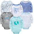 Baby Boys Girls Bodysuit 6 PCS 3 PCS Long Sleeve 100% Cotton Baby Clothes 0-12 Months Newborn Body Bebe Jumpsuit Clothing