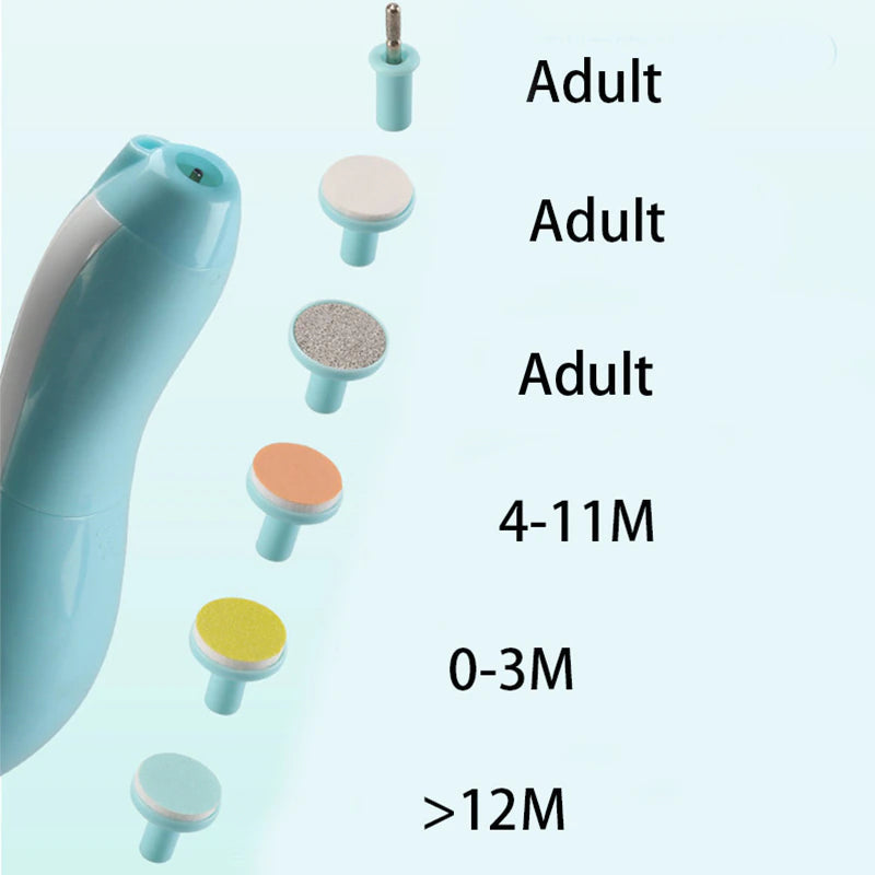 multifunctional electric baby nail trimmer - safe nail care tool set