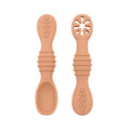 food-grade silicone baby spoon fork set - soft cutlery