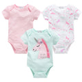 Baby Girls Clothes 3 6 Pcs/Lot Pour Nouveaux Cotton Short Sleeve Girl Bodysuit 0-12 Months Newborn Boys Clothing Toddler