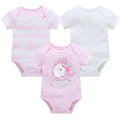 Baby Girls Clothes 3 6 Pcs/Lot Pour Nouveaux Cotton Short Sleeve Girl Bodysuit 0-12 Months Newborn Boys Clothing Toddler