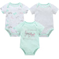 Baby Girls Clothes 3 6 Pcs/Lot Pour Nouveaux Cotton Short Sleeve Girl Bodysuit 0-12 Months Newborn Boys Clothing Toddler
