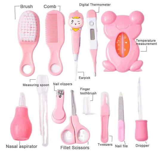 13-Pack Baby Care Kit Baby Hygiene Kit Items Babies Accessories Newborn Care Complete Professional Nursing Tools Mother Kids