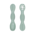 food-grade silicone baby spoon fork set - soft cutlery