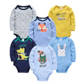 Baby Boys Girls Bodysuit 6 PCS 3 PCS Long Sleeve 100% Cotton Baby Clothes 0-12 Months Newborn Body Bebe Jumpsuit Clothing