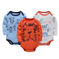Baby Boys Girls Bodysuit 6 PCS 3 PCS Long Sleeve 100% Cotton Baby Clothes 0-12 Months Newborn Body Bebe Jumpsuit Clothing
