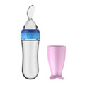 spoon food supplement rice cereal bottles squeeze spoon milk feeding bottle cup