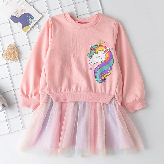 2023 New Unicorn Princess Dress | Halloween & Christmas Costume for Girls